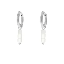 Finaste Earrings little white shells New