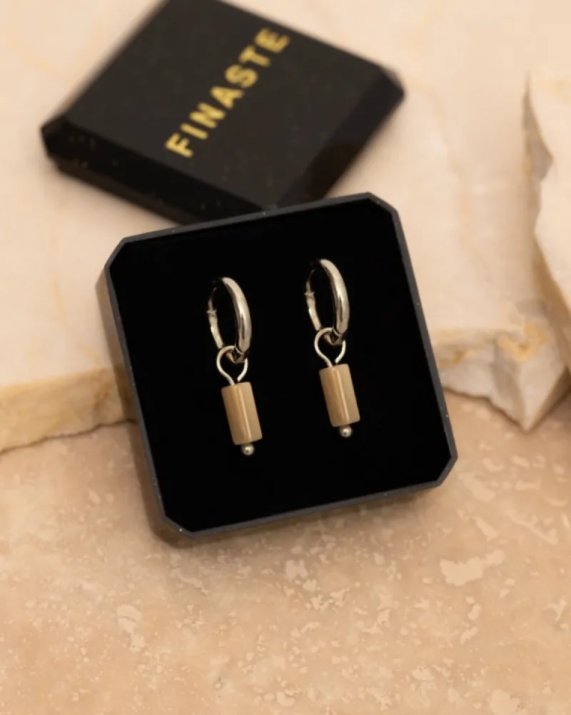 Finaste Earrings nude stone Sale