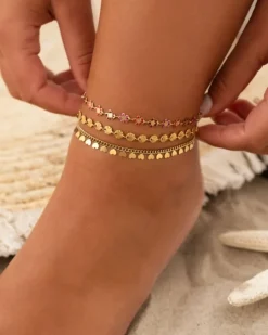 Finaste Enkelbandje little hearts goudkleurig Best