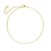Finaste Enkelbandje Minimalistische Chains Goudkleurig Fashion