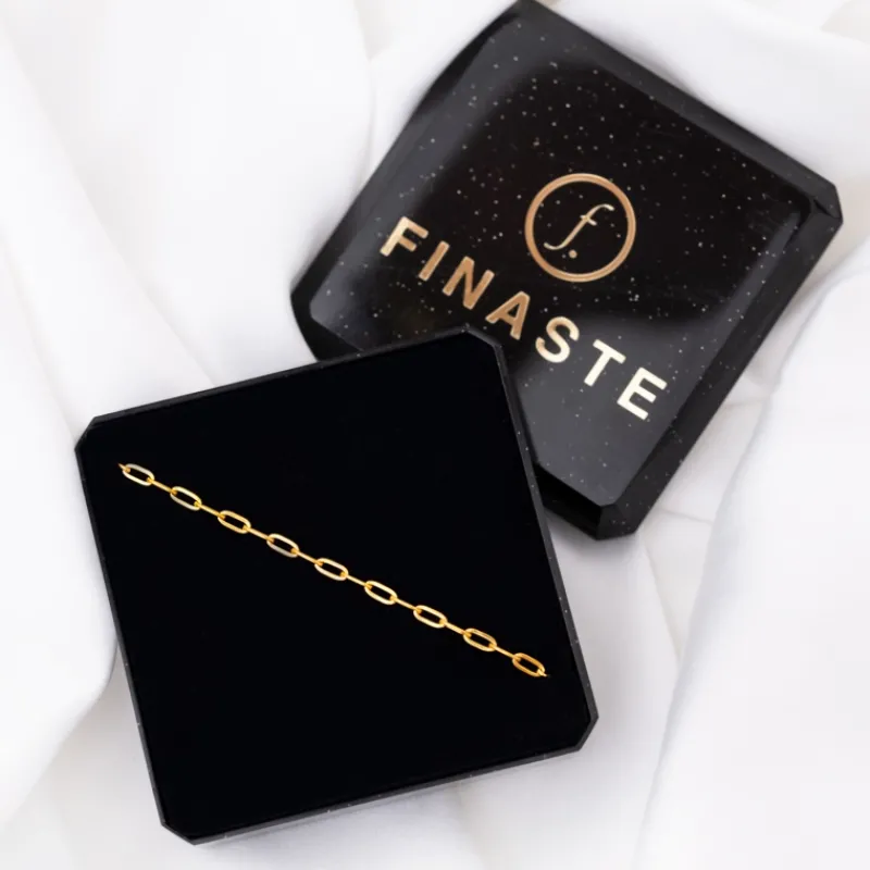 Finaste Enkelbandje Minimalistische Chains Goudkleurig Fashion