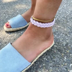 Finaste Enkelbandje snake chain goud kleurig Hot