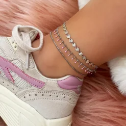 Finaste Enkelbandje Touch Of Pink New