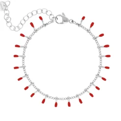 Finaste Enkelbandje Touch Of Red Clearance