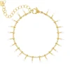Finaste Enkelbandje Touch of White Goudkleurig New