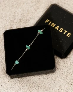 Finaste Enkelbandje turquoise steentjes Hot