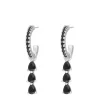 Finaste Exclusive black drop earrings Outlet