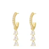 Finaste Exclusive crystal drop earrings goldplated Discount