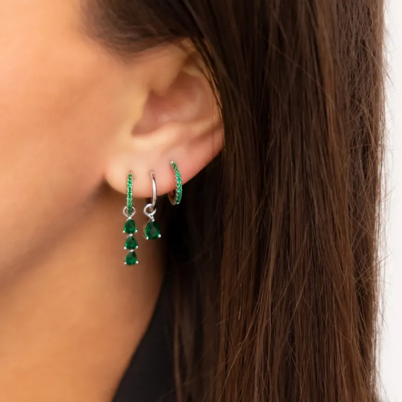 Finaste Exclusive emerald drop earrings Hot