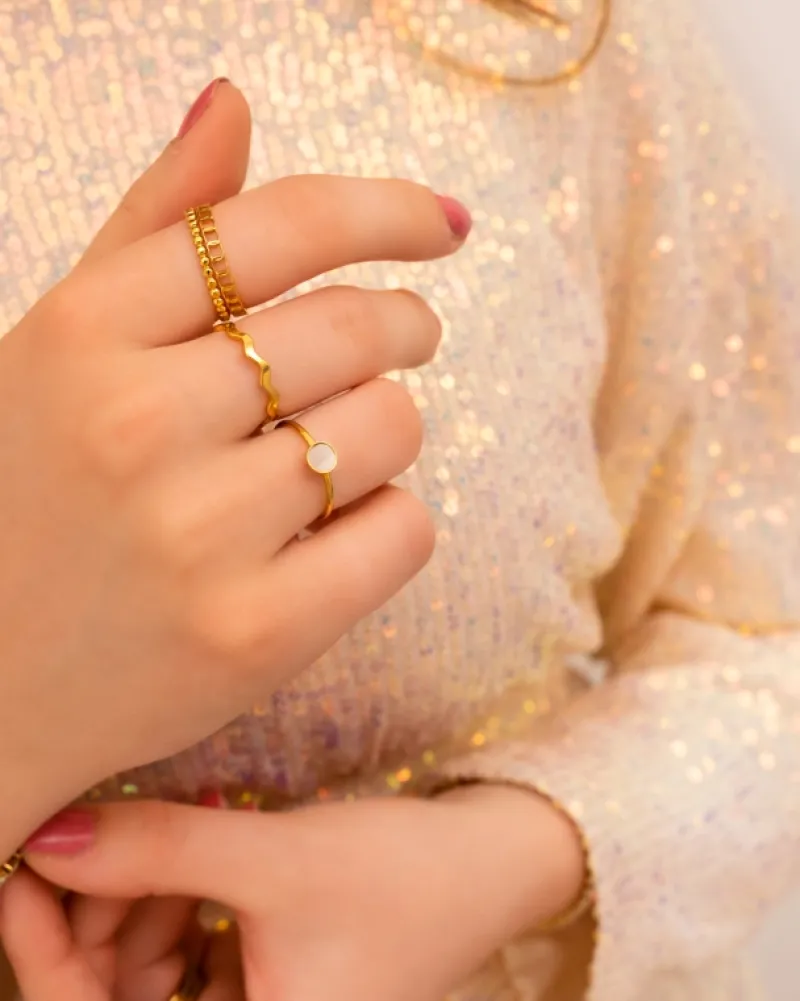 Finaste Exclusive sea shell ring goudkleurig Online