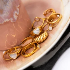 Finaste Exclusive sea shell ring goudkleurig Online