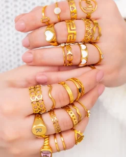 Finaste Exclusive sea shell ring goudkleurig Online