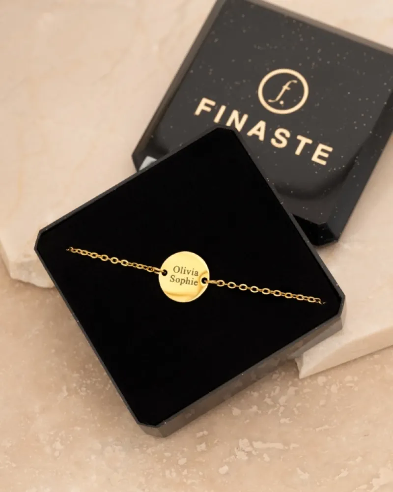Finaste Familie naam armband goud kleurig New