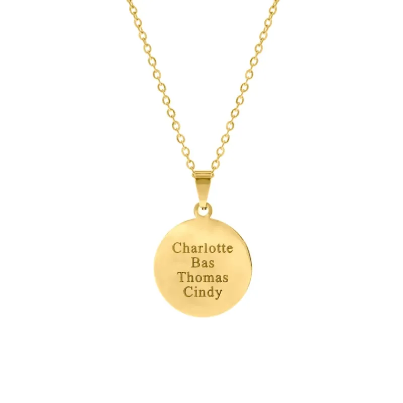 Finaste Familie naamketting goud kleurig Clearance