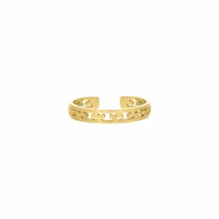 Finaste Fijne ring verstelbaar gold plated Outlet