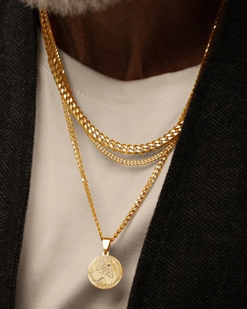 Finaste First date heren ketting goudkleurig Best