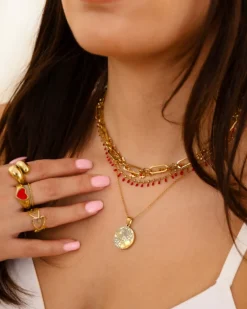 Finaste First date ketting goudkleurig Outlet