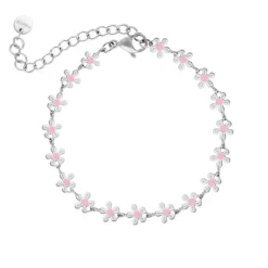 Finaste Flower anklet pink Clearance