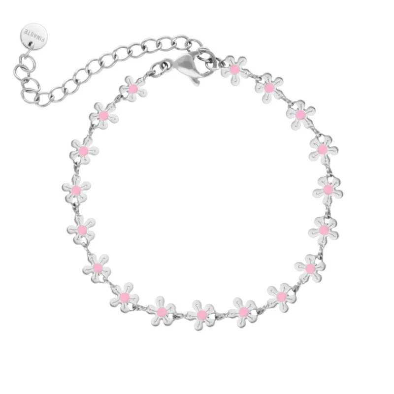 Finaste Flower anklet pink Clearance