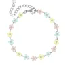 Finaste Flower enkelbandje pastel Online
