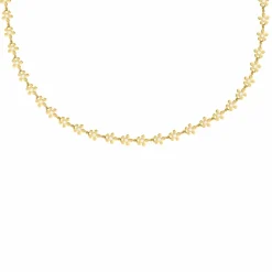 Finaste Flower Necklace Goudkleurig Hot