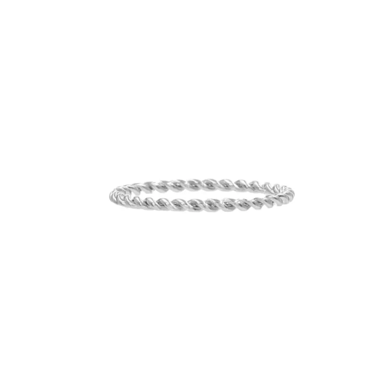 Finaste Gedraaid Ringetje Kleur Zilver Online