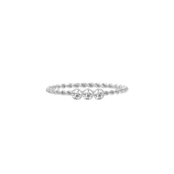 Finaste Gedraaide ring met 3 steentjes Discount