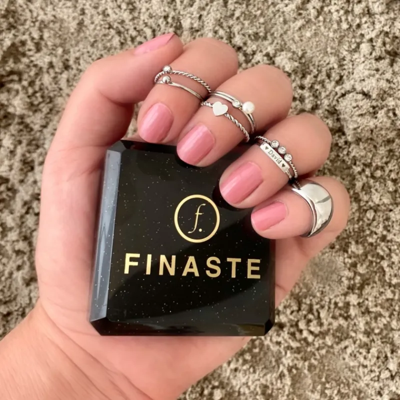 Finaste Gedraaide ring met 3 steentjes Discount