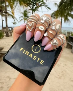 Finaste Gedraaide ring met 3 steentjes Discount