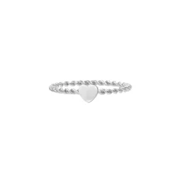 Finaste Gedraaide ring met hartje Hot