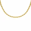 Finaste Gedraaide Schakelketting Heren Goudkleurig Hot