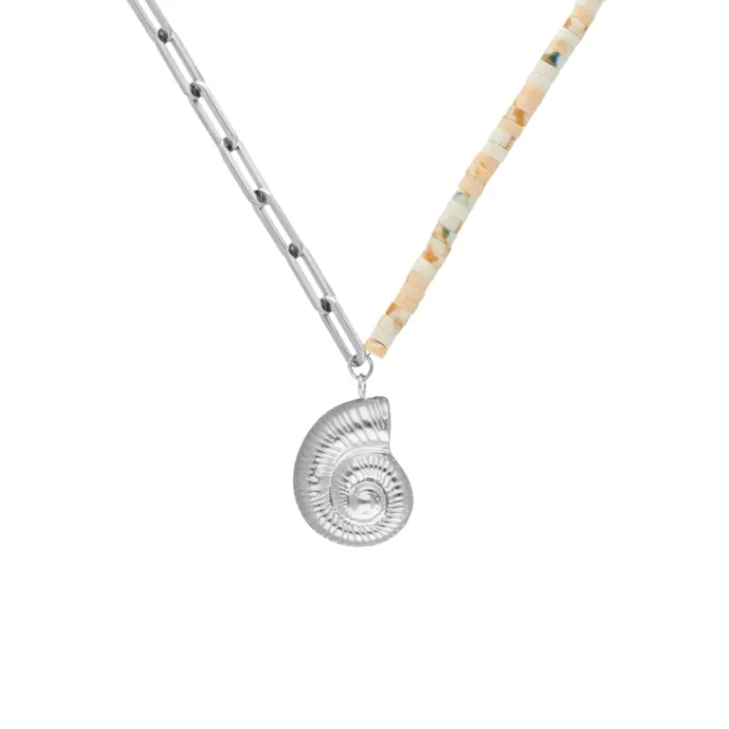 Finaste Gekleurde chain ketting met schelp New