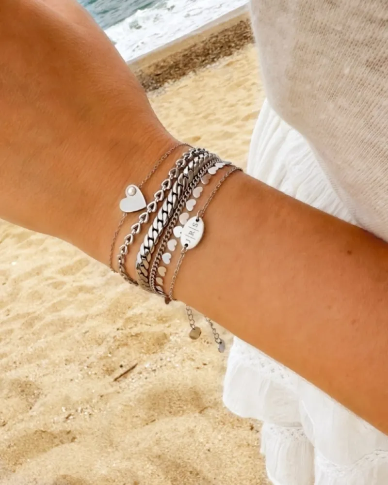 Finaste Gepersonaliseerd armbandje met 3 initialen Best