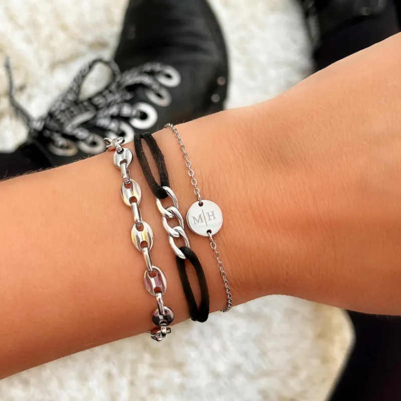 Finaste Gepersonaliseerde Armband Twee Initialen Outlet
