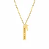 Finaste Gepersonaliseerde ketting voor hem kruisje goud kleurig Best