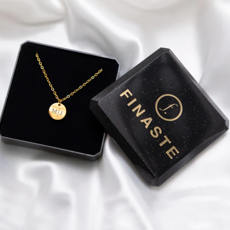 Finaste Gepersonaliseerde Ketting Twee Initialen Goud Kleurig Best