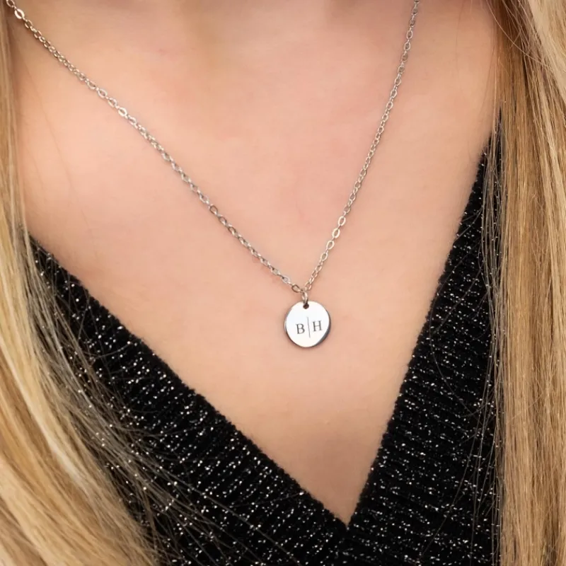 Finaste Gepersonaliseerde Ketting Twee Initialen Discount