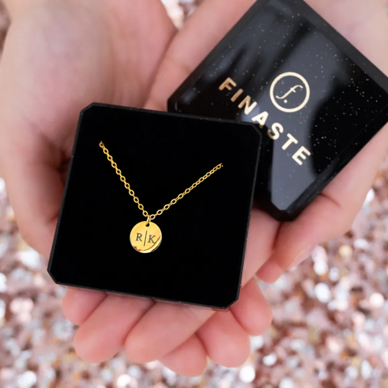 Finaste Gepersonaliseerde Ketting Twee Initialen Goud Kleurig Best