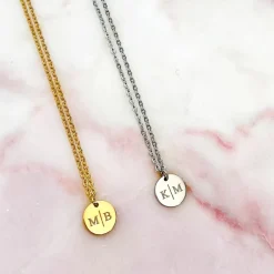 Finaste Gepersonaliseerde Ketting Twee Initialen Discount