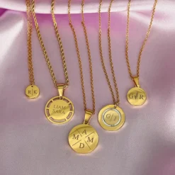 Finaste Gepersonaliseerde Ketting Twee Initialen Goud Kleurig Best