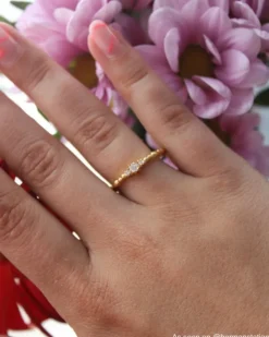 Finaste Glamorous ring goud kleurig Fashion