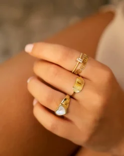 Finaste Goaldigger ring goudkleurig Discount