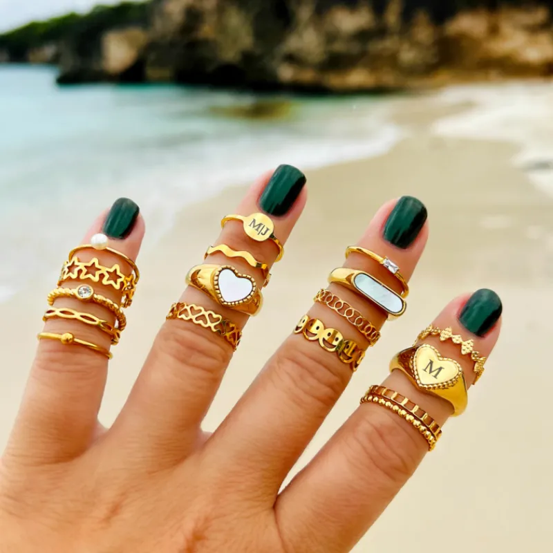 Finaste Goaldigger ring goudkleurig Discount