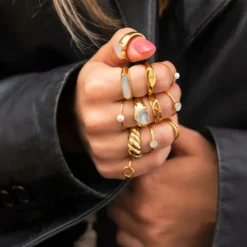 Finaste Goaldigger ring goudkleurig Discount