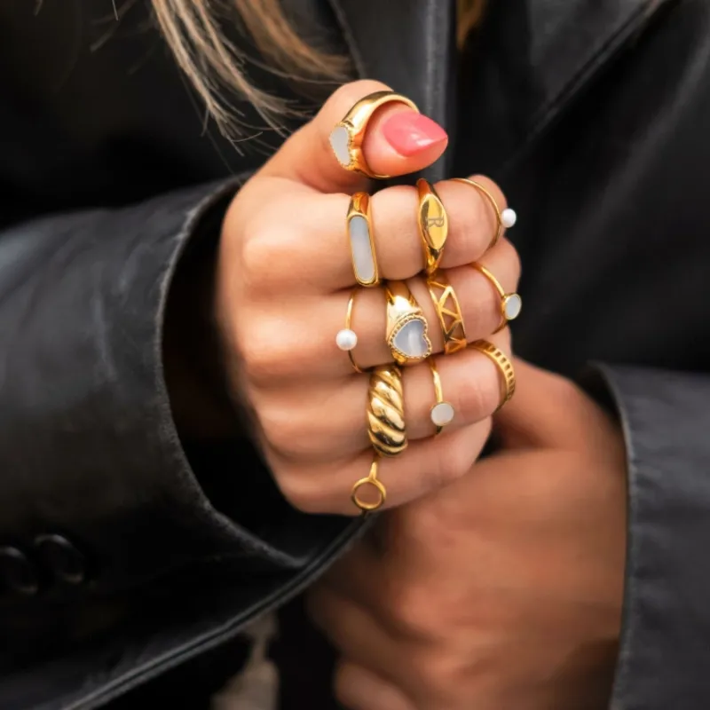 Finaste Goaldigger ring goudkleurig Discount