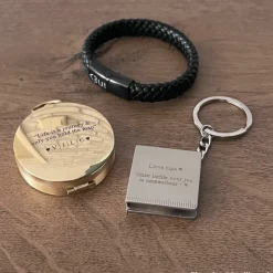 Finaste Graveerbaar kompas goudkleurig Discount