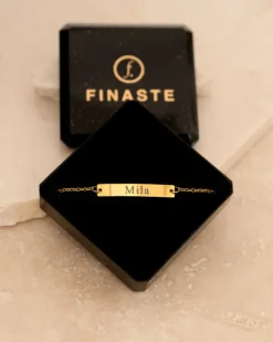 Finaste Graveerbare Armband Bar Goud Kleurig Clearance