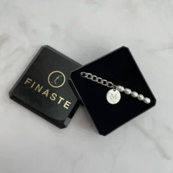 Finaste Graveerbare Armband Chain & Pearl Discount