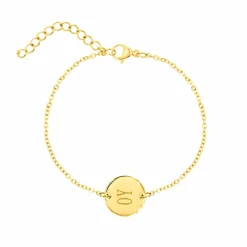 Finaste Graveerbare Armband Rond Goud Kleurig Outlet
