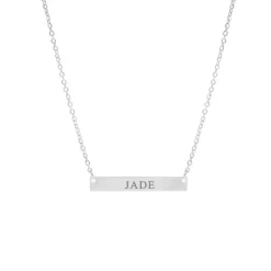 Finaste Graveerbare Bar Ketting New
